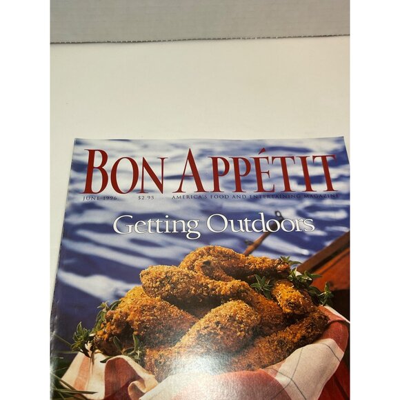 Bon Appétit June 1996 Getting Outdoors Magazine With Recipes For Outdoor Cooking - Picture 2 of 4